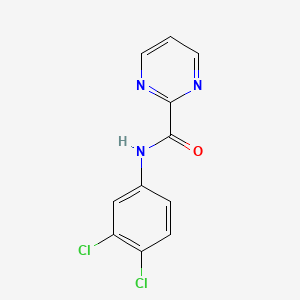 molecular formula C11H7Cl2N3O B5601980 N-(3,4-dichlorophenyl)-2-pyrimidinecarboxamide 