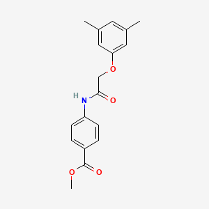 molecular formula C18H19NO4 B5602015 Methyl 4-[2-(3,5-dimethylphenoxy)acetamido]benzoate 