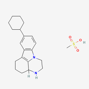 molecular formula C21H30N2O3S B560206 Tetrindole mesylate 