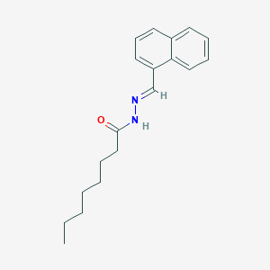 molecular formula C19H24N2O B5602085 N'-(1-naphthylmethylene)octanohydrazide 