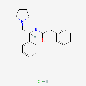 molecular formula C21H27ClN2O B560210 盐酸 N-MPPP CAS No. 207452-97-9