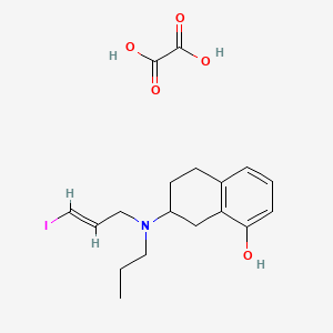 molecular formula C18H24INO5 B560211 8-Hydroxy-PIPAT oxalate CAS No. 1451210-48-2