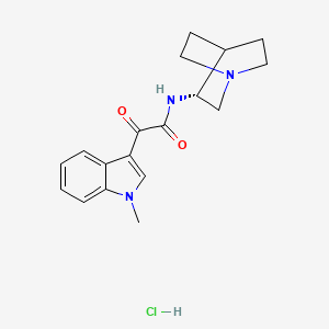 molecular formula C18H22ClN3O2 B560215 RS 56812 hydrochloride CAS No. 143339-12-2