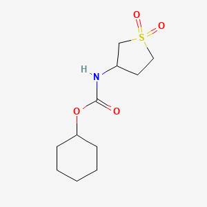 molecular formula C11H19NO4S B5602169 Cyclohexyl (1,1-dioxidotetrahydrothiophen-3-yl)carbamate 