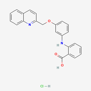 molecular formula C23H19ClN2O3 B560227 SR2640 hydrochloride 
