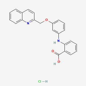 molecular formula C23H19ClN2O3 B560227 SR 2640 Hydrochloride CAS No. 146662-42-2