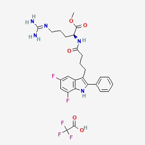 molecular formula C27H30F5N5O5 B560230 L-803,087 Trifluoroacetate 