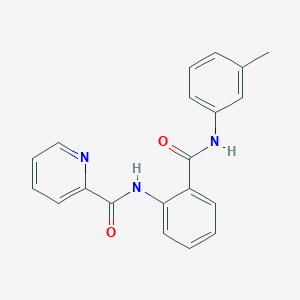 molecular formula C20H17N3O2 B5602305 N-(2-{[(3-methylphenyl)amino]carbonyl}phenyl)-2-pyridinecarboxamide 