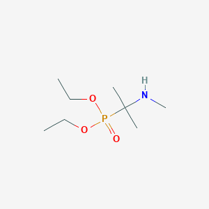 molecular formula C8H20NO3P B5602365 diethyl [1-methyl-1-(methylamino)ethyl]phosphonate 