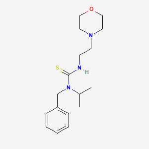 molecular formula C17H27N3OS B5602383 N-benzyl-N-isopropyl-N'-(2-morpholin-4-ylethyl)thiourea 