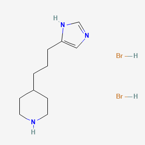 molecular formula C11H21Br2N3 B560240 VUF 5681 dihydrobromide CAS No. 639089-06-8