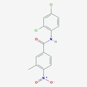 molecular formula C14H10Cl2N2O3 B5602456 N-(2,4-dichlorophenyl)-3-methyl-4-nitrobenzamide 