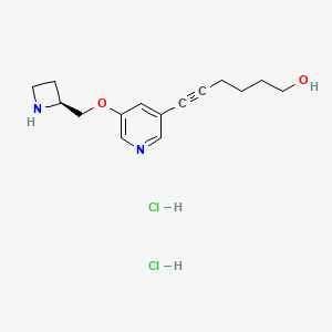 molecular formula C15H21ClN2O2 B560246 Sazetidine A hydrochloride CAS No. 1197329-42-2