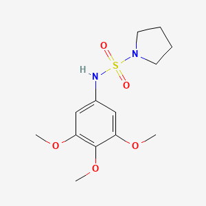 molecular formula C13H20N2O5S B5602468 N-(3,4,5-trimethoxyphenyl)pyrrolidine-1-sulfonamide 