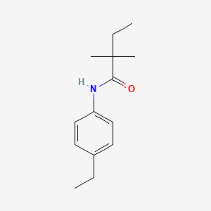 molecular formula C14H21NO B5602517 N-(4-ethylphenyl)-2,2-dimethylbutanamide 