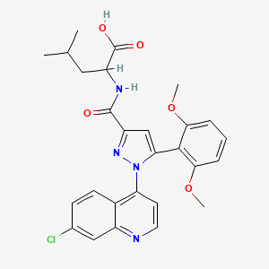 molecular formula C27H27ClN4O5 B560252 TC Ntr1 17 