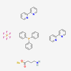 molecular formula C42H39F6N5O2P2Ru B560262 RuBi-GABA 