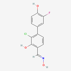 molecular formula C13H9ClFNO3 B560264 FERb 033 CAS No. 1111084-78-6