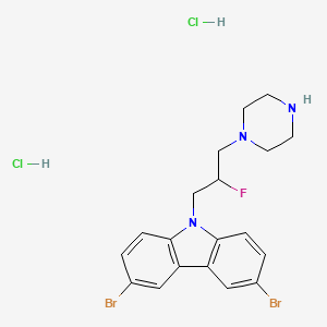 molecular formula C19H22Br2Cl2FN3 B560272 iMAC2 CAS No. 335166-00-2