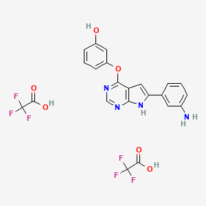 molecular formula C22H16F6N4O6 B560273 TWS119 TFA 
