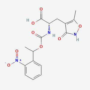 molecular formula C16H17N3O8 B560274 NPEC-caged-(S)-AMPA 