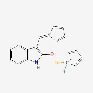 molecular formula C19H15FeNO B560280 (Z)-FeCP-oxindole CAS No. 1137967-28-2