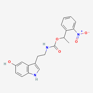 molecular formula C19H19N3O5 B560283 NPEC-caged-serotonin 