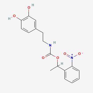 molecular formula C17H18N2O6 B560284 NPEC-caged-dopamine 