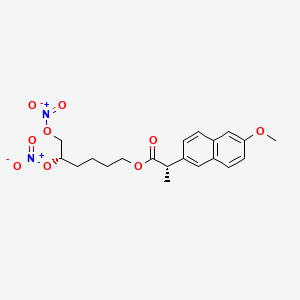 molecular formula C20H24N2O9 B560302 NCX 466 CAS No. 1262956-64-8