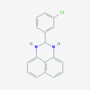 molecular formula C17H13ClN2 B5603049 2-(3-chlorophenyl)-2,3-dihydro-1H-perimidine 