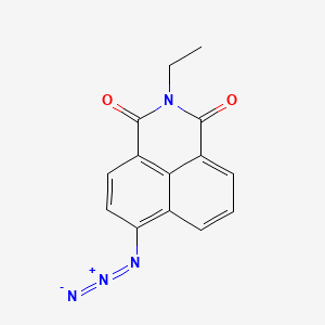molecular formula C14H10N4O2 B560328 4-Azido-n-ethyl-1,8-naphthalimide CAS No. 912921-27-8