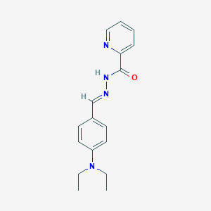 molecular formula C17H20N4O B5603301 N-[(E)-[4-(diethylamino)phenyl]methylideneamino]pyridine-2-carboxamide 