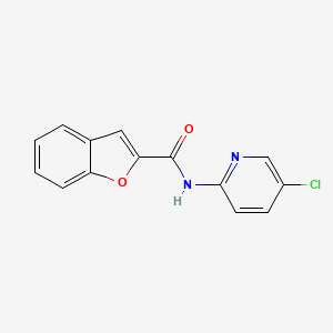molecular formula C14H9ClN2O2 B5603403 N-(5-chloro-2-pyridinyl)-1-benzofuran-2-carboxamide 