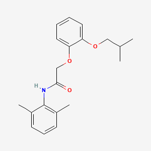 molecular formula C20H25NO3 B5603467 N-(2,6-dimethylphenyl)-2-[2-(2-methylpropoxy)phenoxy]acetamide 