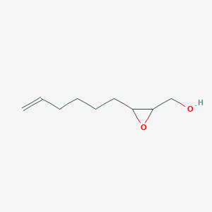 molecular formula C9H16O2 B056035 (3-HEX-5-ENYL-OXIRANYL)-METHANOL CAS No. 116003-90-8