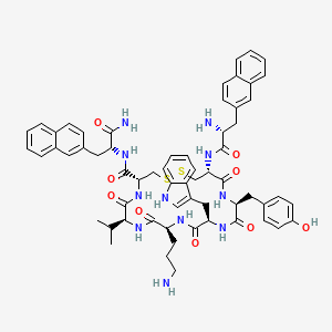 L-Alaninamide,3-(1-naphthalenyl)-D-alanyl-L-cysteinyl-L-tyrosyl-D-tryptophyl-L-ornithyl-L-valyl-L-cysteinyl-3-(1-naphthalenyl)-, cyclic (27)-disulfide