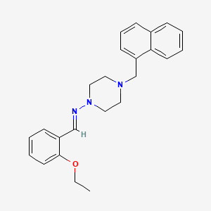molecular formula C24H27N3O B5603520 N-(2-ethoxybenzylidene)-4-(1-naphthylmethyl)-1-piperazinamine 