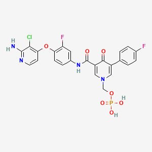 molecular formula C24H18ClF2N4O7P B560353 BMS-817378 CAS No. 1174161-69-3