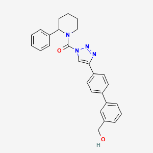 (4-(3'-(hydroxymethyl)-[1,1'-biphenyl]-4-yl)-1H-1,2,3-triazol-1-yl)(2-phenylpiperidin-1-yl)methanone