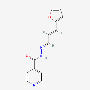 molecular formula C13H11N3O2 B5603712 N'-[(1E,2E)-3-(furan-2-yl)prop-2-en-1-ylidene]pyridine-4-carbohydrazide 