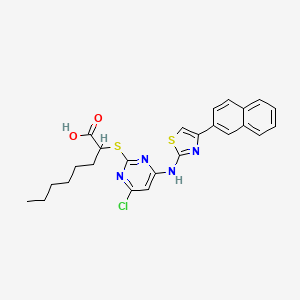molecular formula C25H25ClN4O2S2 B560372 Pirinixic Acid Aminothiazole 