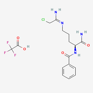 molecular formula C16H20ClF3N4O4 B560377 Cl-amidine 