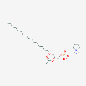 molecular formula C28H56NO7P B560378 Pyrrolidino PAF C-16 