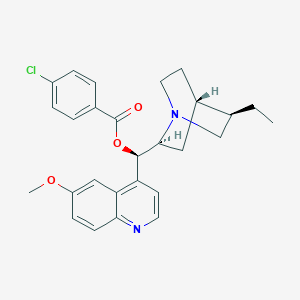 molecular formula C27H29ClN2O3 B056038 Hydroquinine 4-chlorobenzoate CAS No. 113216-88-9