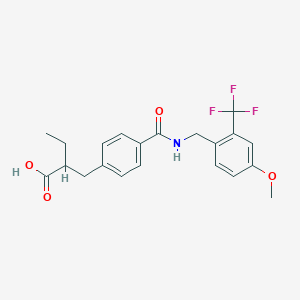 molecular formula C21H22F3NO4 B560388 RB394 