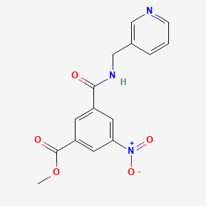 molecular formula C15H13N3O5 B5603889 METHYL 3-NITRO-5-{[(PYRIDIN-3-YL)METHYL]CARBAMOYL}BENZOATE 