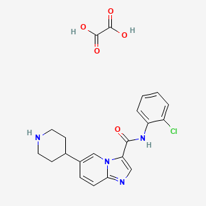 molecular formula C21H21ClN4O5 B560391 LDN-211904 oxalate 
