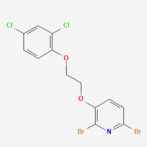 2,6-Dibromo-3-[2-(2,4-dichlorophenoxy)ethoxy]pyridine