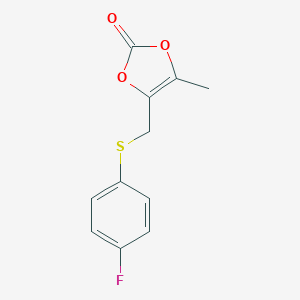 4-(4-Fluorophenyl)thiomethyl-5-methyl-1,3-dioxol-2-one