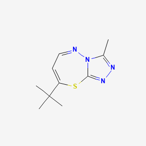 molecular formula C10H14N4S B5604046 8-tert-Butyl-3-methyl-[1,2,4]triazolo[3,4-b][1,3,4]thiadiazepine 